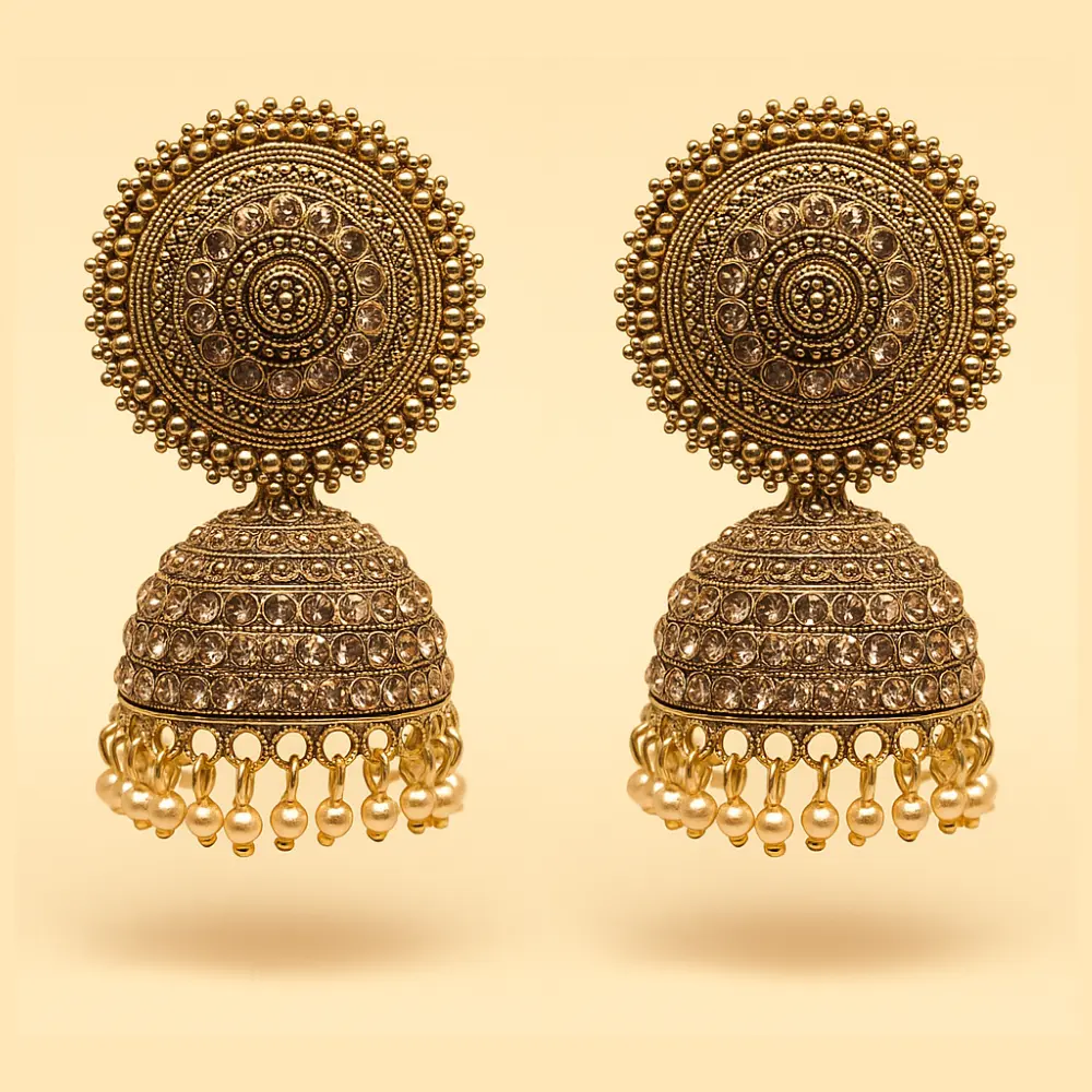 Ritika Temple Jhumkas