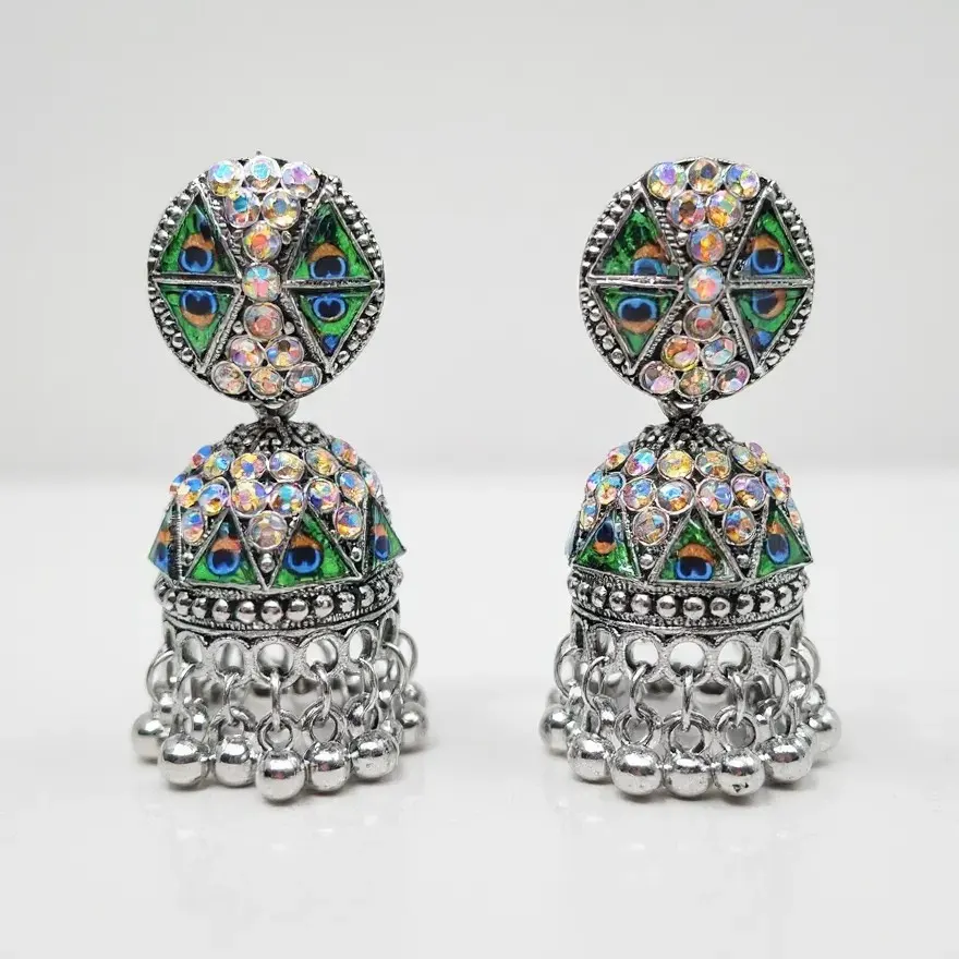 Indra Crystal Jhumkas