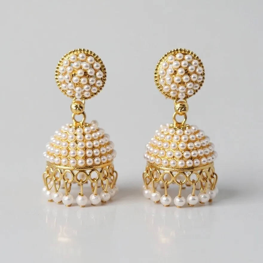 Moti Pearl Jhumkas